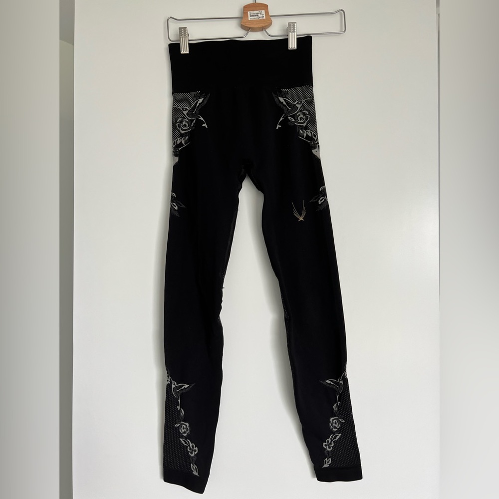 Lucas Hugh Black Activewear High Waisted Leggings S